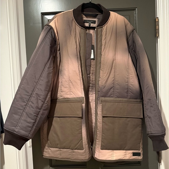 Rag & Bone $700 NWT Delta Liner Jacket in gravel gradient Men’s Large NEW